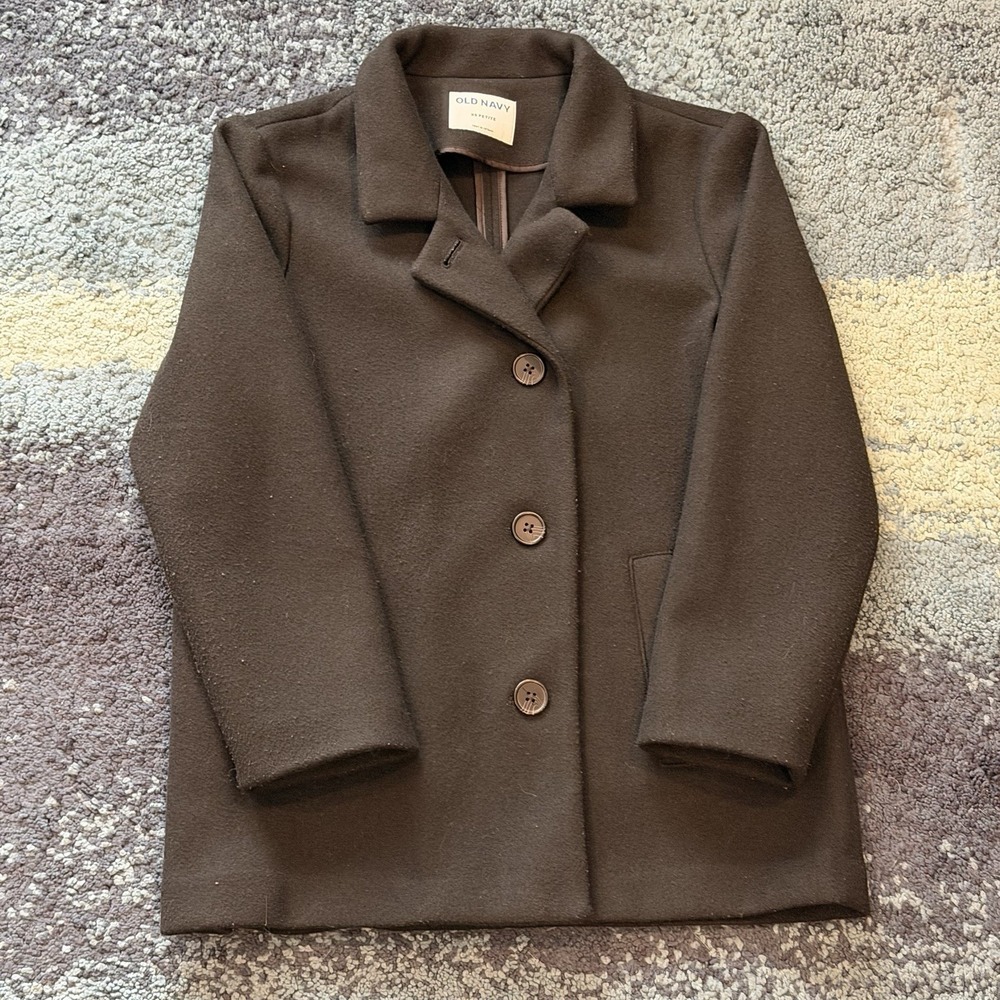 Old Navy Women's Pea Coat Petite XS Black